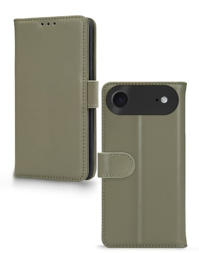 Mobilize Telefoonhoesje geschikt voor Apple iPhone Air Hoesje | Mobilize Premium Gelly Bookcase Portemonnee | Pasjeshouder voor 3 Pasjes | Telefoonhoesje voor Pinpas / OV Kaart / Rijbewijs - Groen