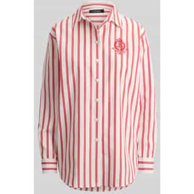 relaxed fit overhemdblouse van puur katoen
