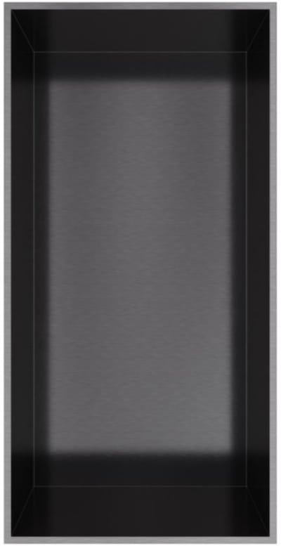Hotbath &More Inbouwnis - 30 x 15 x 10 cm - Frameless - Geborsteld Zwart PVD