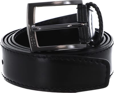 JOOP! Leren Riem Quilted Coll. Belt 3,5 CM W80 Black Zwart