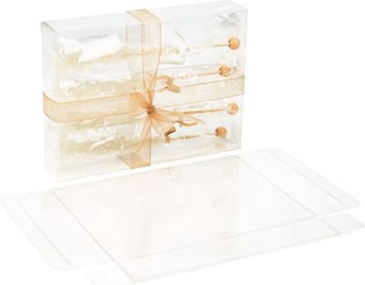 Plastic Doosjes 12,4x3,2x16,8cm Kristalhelder (25 stuks) | transparante doosjes | doorzichtige doosjes