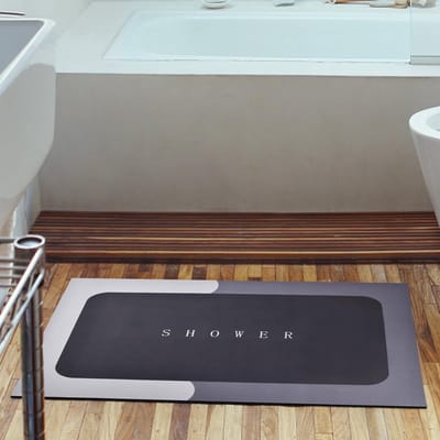 Allecto - Badmat - Antislip - Sneldrogend - Wit - Super Absorberend - Ideaal voor Badkamer en Douche - Comfortabel en Veilig