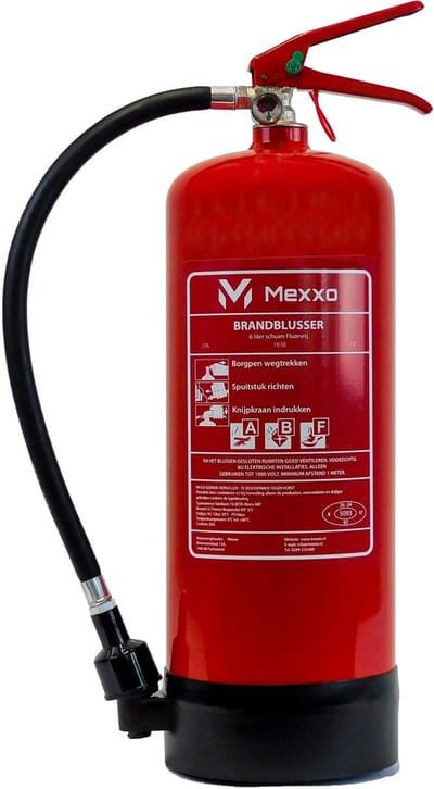 Mexxo Schuimblusser 6 liter ABF - PFAS-vrij - keuring en wandbeugel - Premium brandblusser