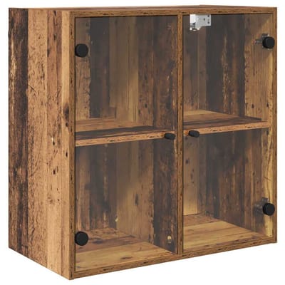 vidaXL Wandkast 68 x 37 x 68,5 cm Bewerkt hout Oud Hout