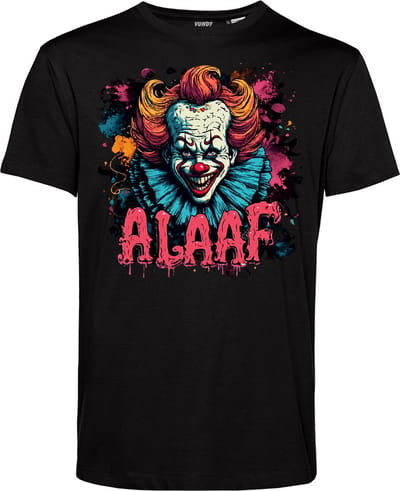 T-shirt Horror Alaaf | Carnavalskleding heren dames | Halloween Kostuum | Foute Party | Zwart | maat XS