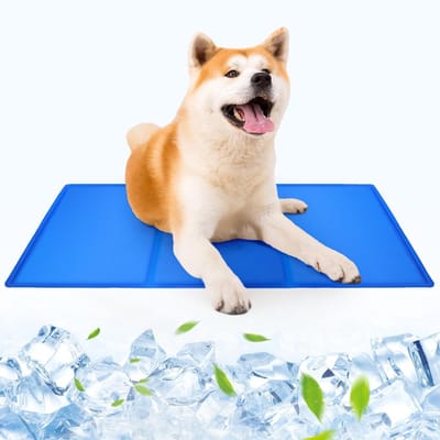 Famanu – Grote koelmat voor honden, 90 x 50 cm, zelfkoelende gelmat, ideaal voor warme dagen