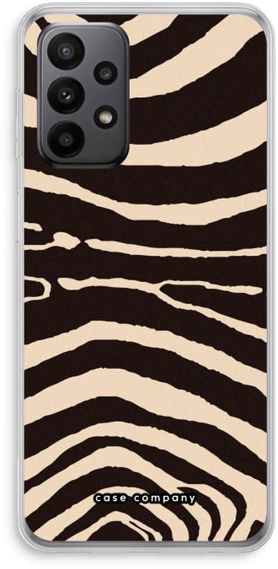 Case Company® - Hoesje geschikt voor Samsung Galaxy A23 hoesje - Arizona Zebra - Soft Cover Telefoonhoesje - Bescherming aan alle Kanten en Schermrand