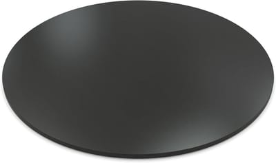 Tafelblad Rond - Houten Bord - Meubelbouw - ABS Rand - 40 cm - Antraciet