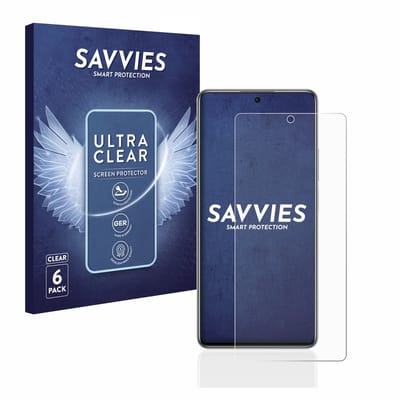 Savvies - Screenprotector voor Xiaomi 11T / 11T Pro - Folie Beschermfolie transparant 6 Stuks