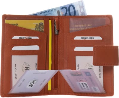 Paspoort hoesje - Paspoorthouder - Documentenmap - Paspoorthoes - Paspoort -Paspoort tasje - Paspoorthoesje - Paspoort cover - Paspoort etui - Paspoorthoes leer - Reisdocumenten - Sale - Gadgets - Leer - Paspoort organizer - Gele boekje - Kado - 15