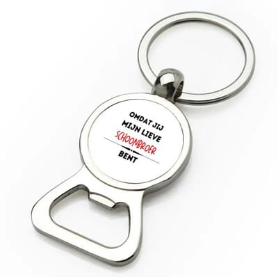 Akyol - omdat jij mijn lieve schoonbroer bent flesopener - Broer - de liefste broer - verjaardag - cadeautje voor broer - kado - geschenk - 9 bij 3 cm