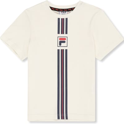 FILA Montereggi Regular Heritage Tape T-shirt Egret Größe: 86/92 | T-Shirts Outlet | Unisex
