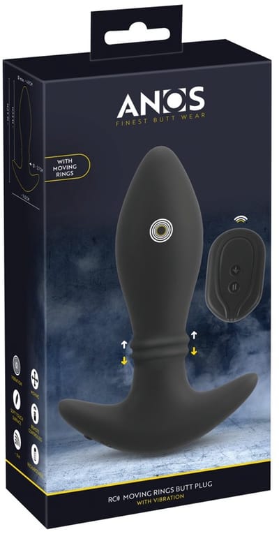 Anos RC Moving Rings Butt Plug