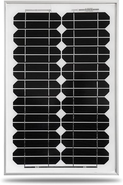 Monokristallijn Zonnepaneel - Zonnecel PV Module - Eilandinstallatie - Hoge Energieopbrengst - 340 x 240 mm - Zwart