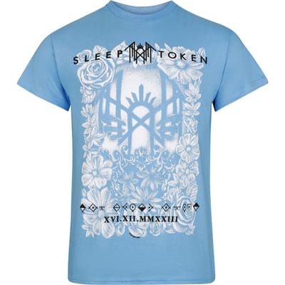 Sleep Token T-shirt - Vessel Flowers - S tot 4XL - voor Mannen - blauw