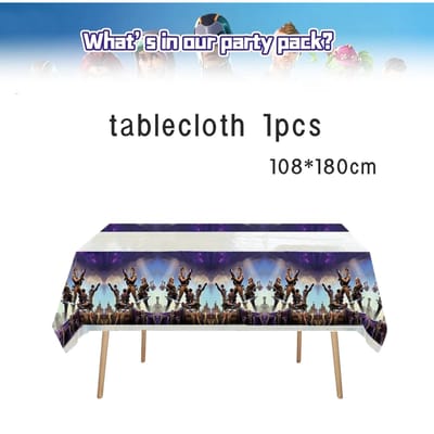 Jeu de tir Fortnition Décoration de fête d'anniversaire Assiette Alpaga Llama de dessin animé Nappe Baby Shower Cadeaux pour enfants Fournitures de fête