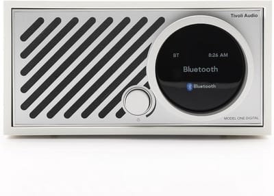 Wi-Fi Radio - Internet Radio Bluetooth - Muziek Streamen - Ingebouwde Klok - 9x11x15 cm - Wit Zilver