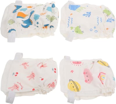 Potty Training Broekjes - Oefenbroekjes Peuters - Zindelijkheidstraining - Verstelbaar en Wasbaar - 4 Stuks - Multicolour