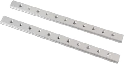 Verstekstang Schuifregelaar - T-sleuf Glijder - Houtbewerking Precisie - Robuuste Aluminium Legering - 2-pack 300mm - Zilverkleurig