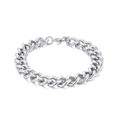 Twice As Nice Armband in edelstaal, gourmet 10 mm 21cm