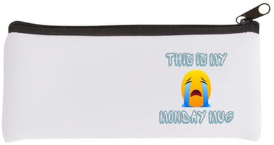 Akyol - this is my monday mug Etui - Quotes - maandag - dit is mijn maandag mok - verjaardagscadeau - kado - gift - geschenk - huil emoji - 20 bij 9 cm