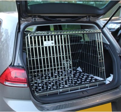 Schuine Honden Bench voor Auto (91,5 cm) - Inklapbaar Staal - Geschikt voor Hatchback