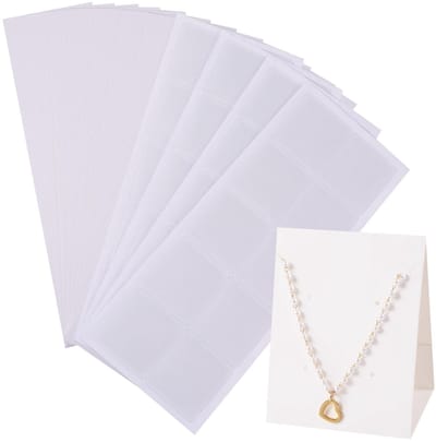 Dailygoods- Sieradenhouder Vouwbaar - Sieraden Organizer - Oorbellen/Halsketting Display - 50 Stuks - Zelfklevende Beschermhoes - 8.2cm Hoog - Sieradenstandaard