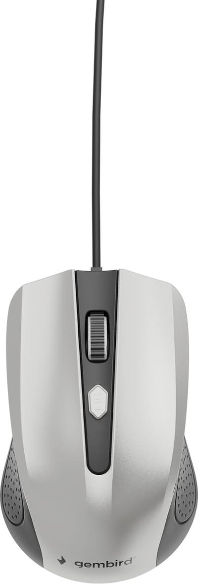 Gembird Wired optical mouse 4B-01 - Muis - Optisch - 4 knoppen - Zilver