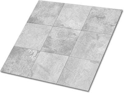 Tulup PVC Tegels - Betonnen Lappendeken Vinyl Tegels - 30 cm x 30 cm - Grijs Zelfklevende Vinyltegels - Set van 9 - Zelfklevende PVC Tegels - Industrieel Plaktegels - Vloer Tegels PVC - Plaktegels keuken en Badkamer