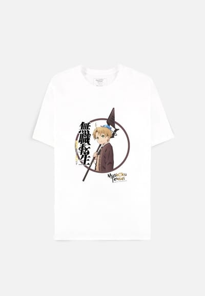 Mushoku Tensei - Graphic Art Heren T-shirt - L - Wit