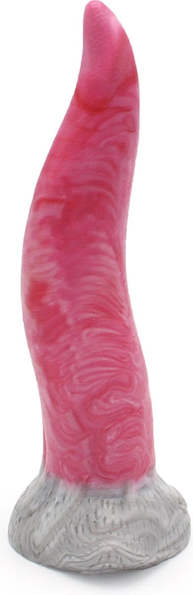 Kiotos Monstar - Dildo Beast 27 - 21 x 5.8 cm- Roze/Grijs/Wit