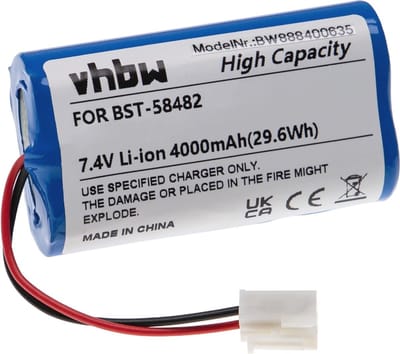 Accu voor zwembadreiniger - 4000 mAh, 7,4 V, Li-Ion - Hoogwaardige reservebatterij
