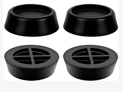 Wasmachine Onderlegger - Anti-Vibratie Pads - Stille Werking - Universele Pasvorm - 45 x 65 cm - Zwart