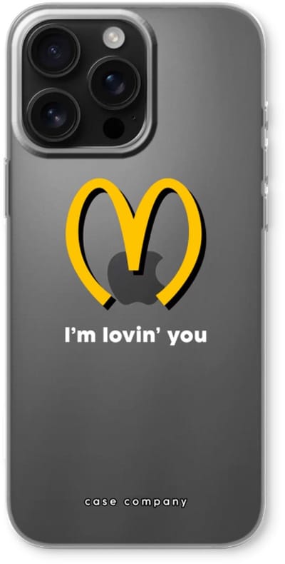 Case Company® - Hoesje geschikt voor iPhone 16 Pro Max hoesje - I'm lovin' you - Soft Cover Telefoonhoesje - Bescherming aan alle Kanten en Schermrand