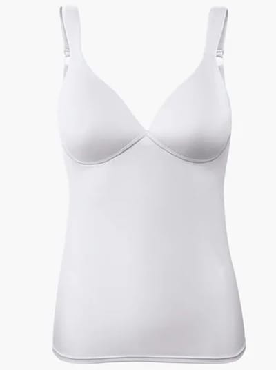 Naturana hemd met t-shirt BH zonder beugels ineen maat 75C wit