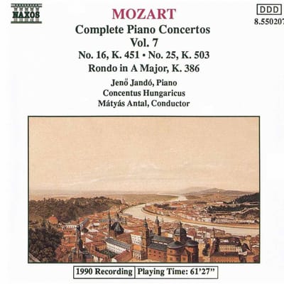 Jeno Jandó - Mozart: Piano Concertos 7 (CD)