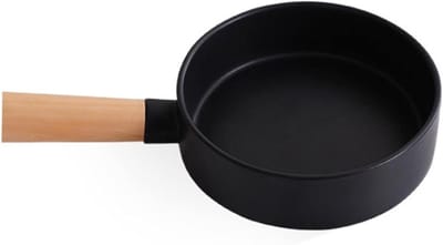 Keramische Koekenpan - Pastabord Dessertplaat - Westers Eten Bereiden - Niet Krasgevoelig - 20 cm - Zwart