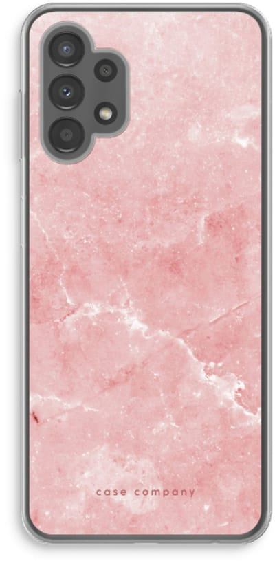 Case Company® - Hoesje geschikt voor Samsung Galaxy A13 4G hoesje - Roze marmer - Soft Cover Telefoonhoesje - Bescherming aan alle Kanten en Schermrand