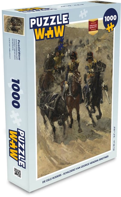 Puzzel De Gele Rijders - Schilderij van George Hendrik Breitner - Legpuzzel - Puzzel 1000 stukjes volwassenen