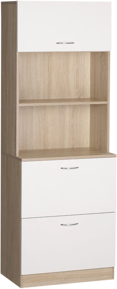 HOMCOM-Buffet met buffetkast - Spaanplaat - 60x38x168cm - Wit
