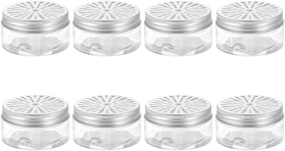 Dailygoods- Kruidenpotjes 80 ml - Aluminium - Rond - Herbruikbaar - Lichtgewicht - Makkelijk te openen/sluiten - Opslagpot