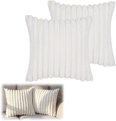 Pluche Kussenhoezen voor Sofa Rugleuning - Set van 2 - Comfortabele en Stijlvolle Decoratie