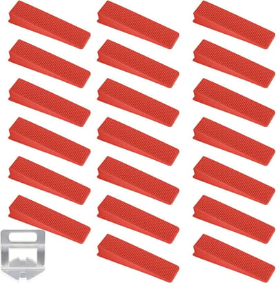 Dailygoods- Tegellijferafstandhouders 20 Stuks - Tegelafstandsklemmen - Tegelvlakkers - Tegelwiggen - Montagegereedschap - Hoogwaardig Kunststof