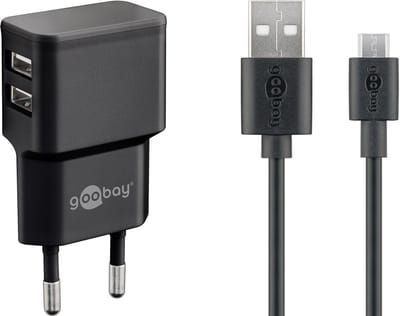 Goobay Dual Micro USB Charger Set (18 W)