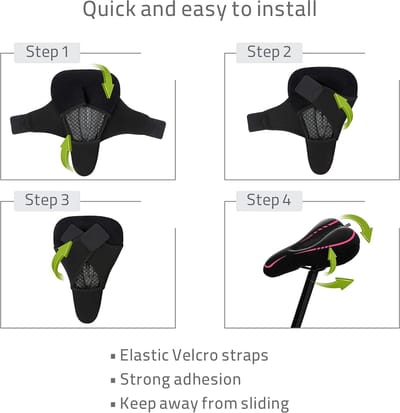 Comfortabel Fietszitkussen met Memory Foam en Gel voor Pijnvrije Rit