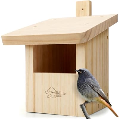 Nestkast voor Roodborstje - Weerbestendig Vogelhuis van Massief Hout
