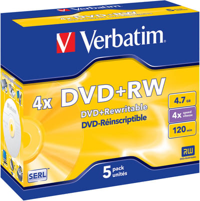 DVD+RW 4.7GB 4x Jewelcase 5st.