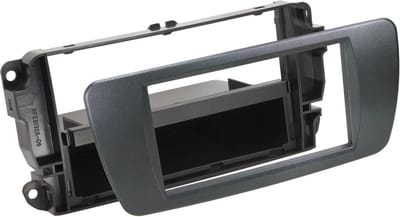 2-DIN Paneel geschikt voor met opbergvak Seat Ibiza ( 6J) 06/2008-06/20157 - Kleur: Azabache Zwart