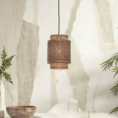 GOOD & MOJO hanglamp Bhutan, bamboe, 18 x 25 cm