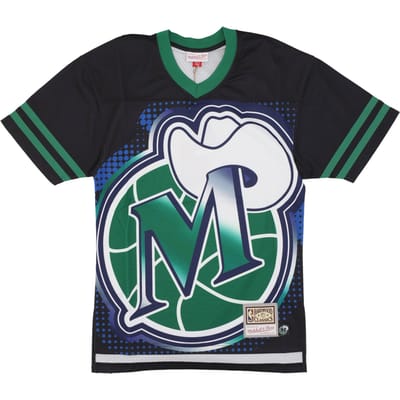 American Football-jas Heren NBA Big Face 7.0 Fashion Jersey Dalmav Zwart